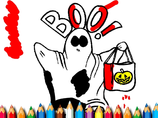 Halloween Coloring Book cover art